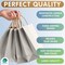 Kraft Paper Bags with Handles 8 x 4.75 x 10.5 Inch Pack of 25 Silver Bags with Handles Recyclable Sturdy 150 GSM Kraft Bags Stylish and Classy Silver Paper Bags with Handles Bulk